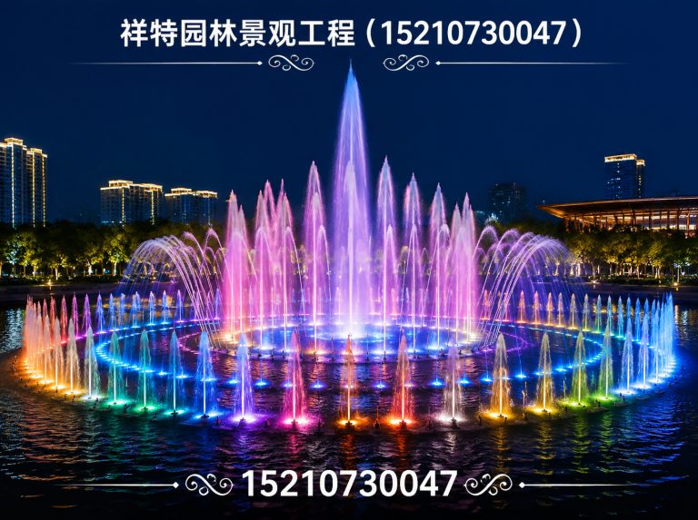 阜平县景区喷泉展示图